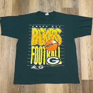 VTG Apex One 1994 Green Bay Packers Single Stitch Shirt NFLP XL USA Football EUC